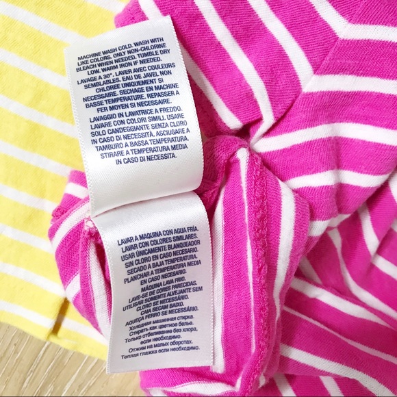 Ralph Lauren Set of 2 Striped Girls T-Shirt 2/2T - Picture 8 of 8